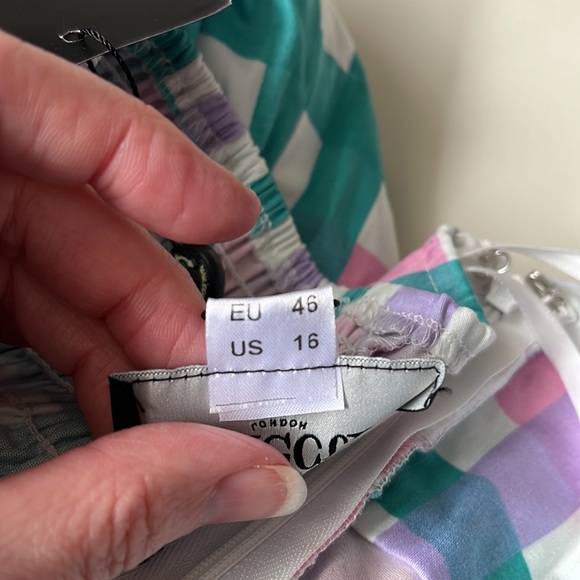 Collectif Monica Candy Gingham pencil dress, 16 - Picture 11 of 12